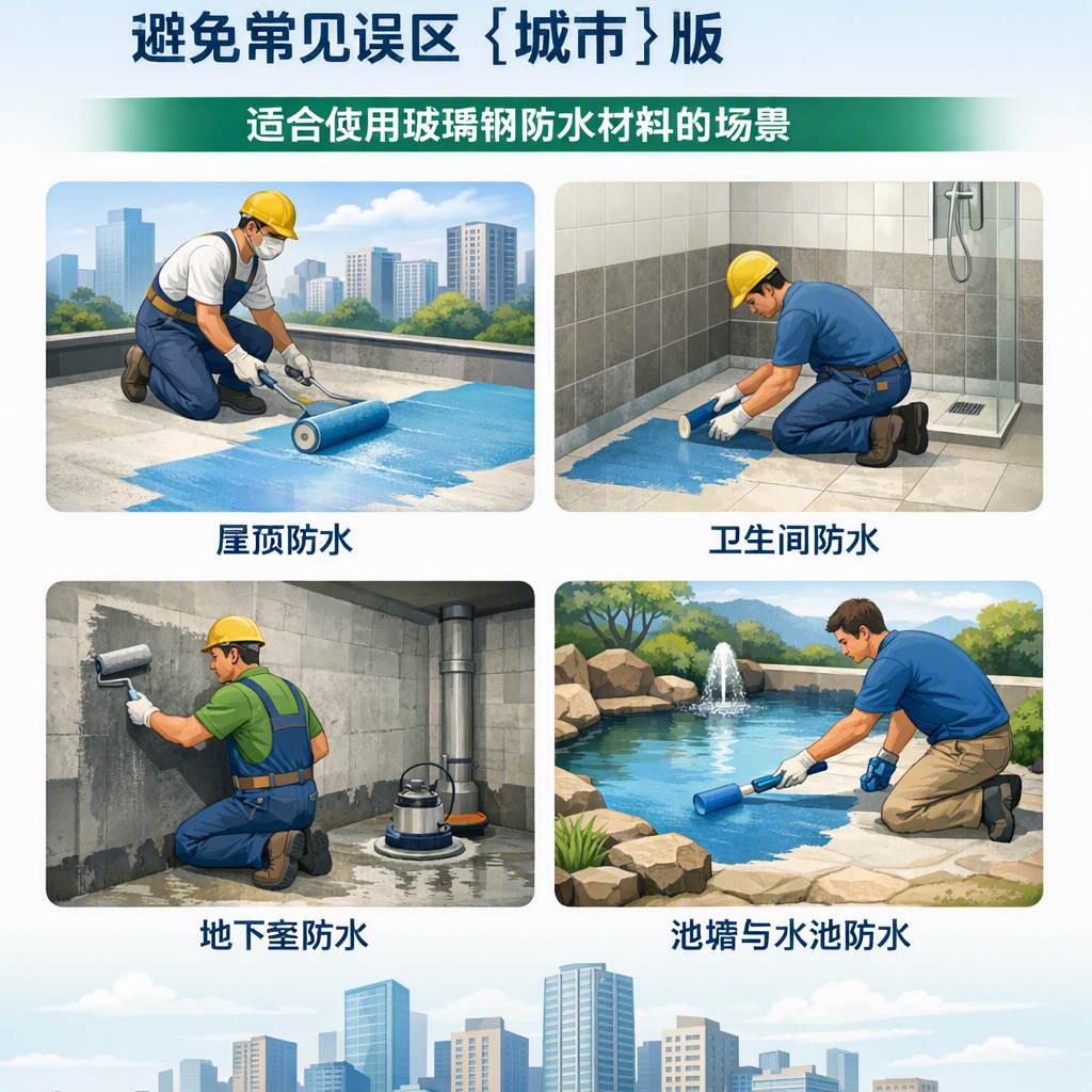 玻璃钢防水材料施工注意事项,避免常见误区 张家界 版