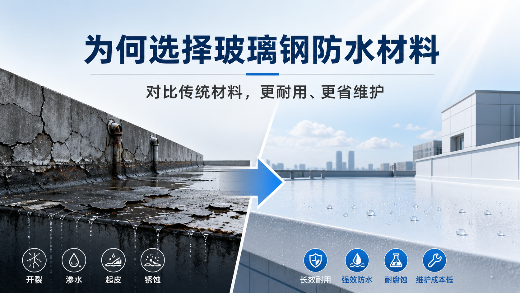 在张家界，为何选择玻璃钢防水材料而非传统材料