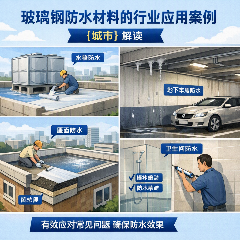 玻璃钢防水材料的行业应用案例,张家界解读
