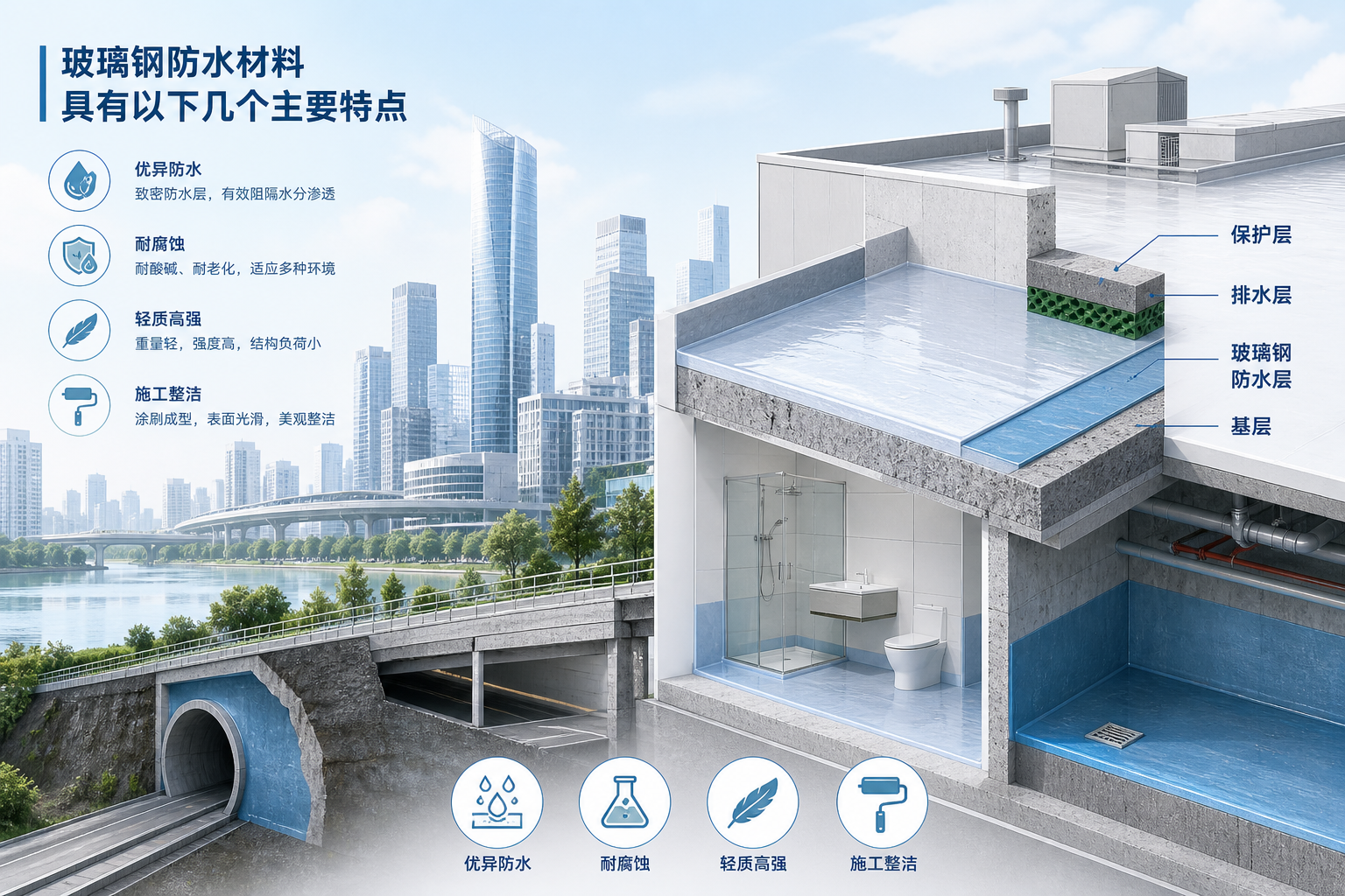 2023年玻璃钢防水材料市场趋势分析,关注 张家界 发展
